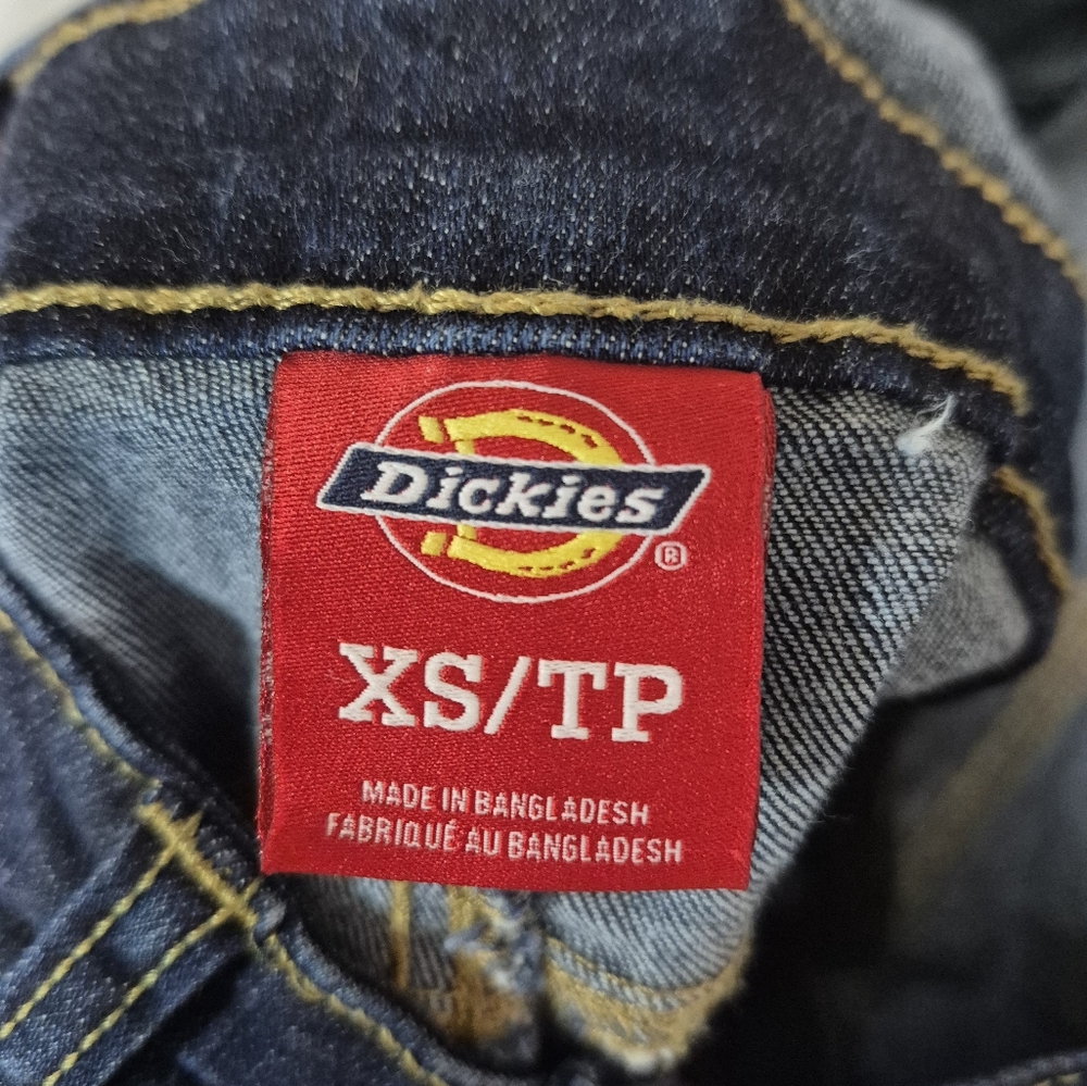 Dark Blue Dickies Denim Short Overalls NWOT - Picture 8 of 8